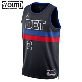 Dres Detroit Pistons Cade Cunningham 2 Jordan 2022-23 Statement Edition Crno Swingman - Dječji